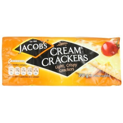 Jacobs Cream Crackers. 200G Pack Pack Of 6