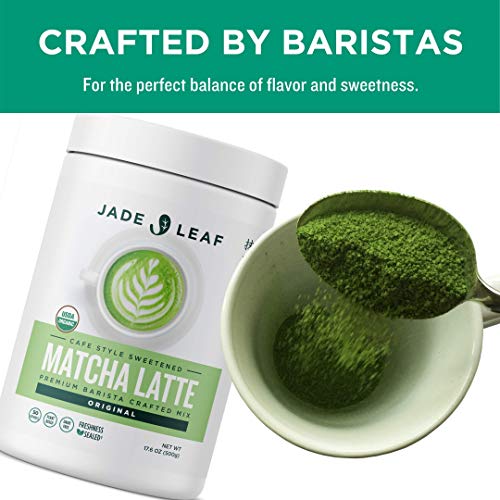Jade Leaf Organic Matcha Latte Mix - Cafe Style Sweetened Blend