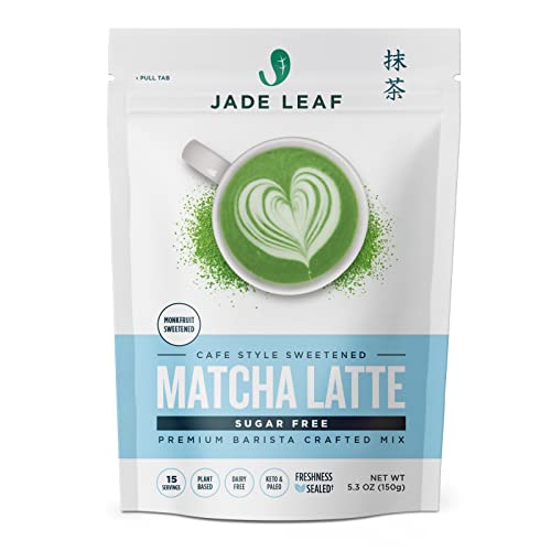 Jade Leaf Sugar Free Matcha Latte Mix - Cafe Style Sweetened Ble