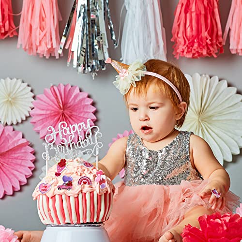 48 Pieces Valentines Day Cupcake Rings Topper For Cake Decorati