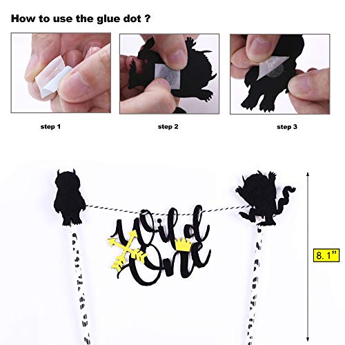 Wild One Birthday Cake Topper- Handmade Where The Wild Things Ar