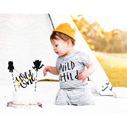 Wild One Birthday Cake Topper- Handmade Where The Wild Things Ar