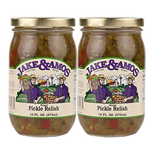 Jake &Amp; Amos Sweet Pickle Relish 16Oz Jar 2 Pack