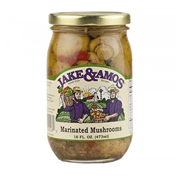 Jake &Amp; Amos Marinated Mushrooms 16 Oz. 3 Jars