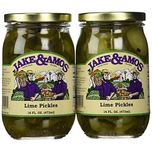 Jake &Amp; Amos - Lime Pickles / 2 - 16 Oz. Jars
