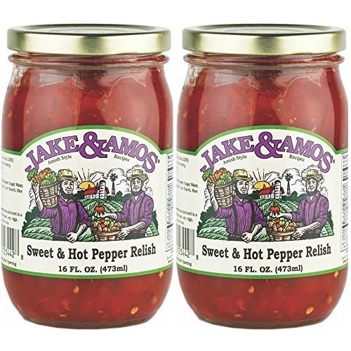 Jake &Amp; Amos Sweet &Amp; Hot Pepper Relish / 2 - 16 Oz. Jars