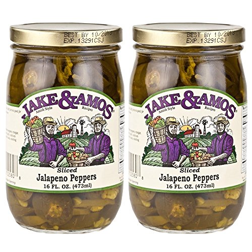 Jake &Amp; Amos, Amish Style, Jalapeno Peppers Sliced, 2 - 16 Oz.