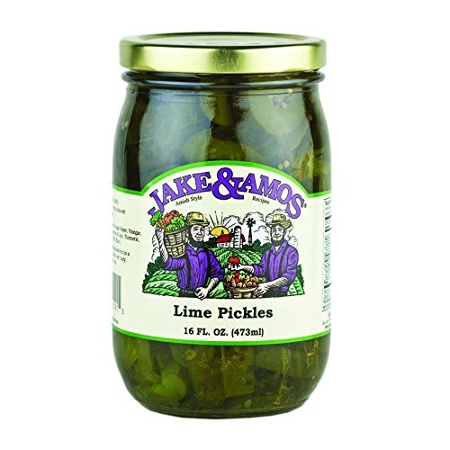 Jake &Amp; Amos Lime Pickles 16 Oz. 3 Jars
