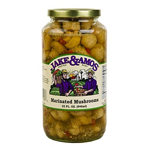 Jake &Amp; Amos Marinated Mushrooms, 32 Oz. Jar
