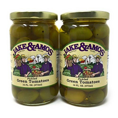 Jake &Amp; Amos - Pickled Green Tomatoes / 2 - 16 Oz. Jars