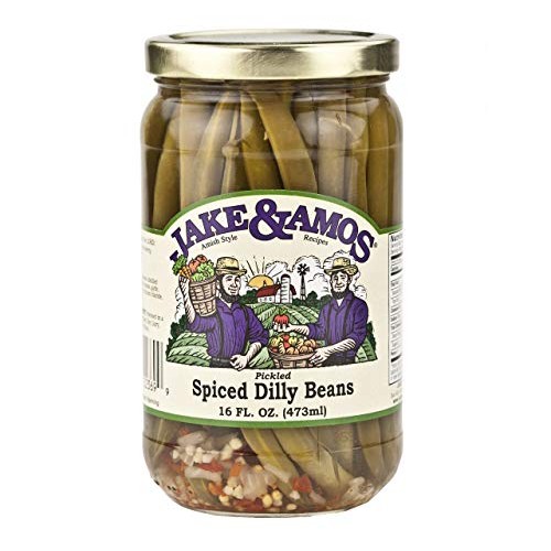 Jake &Amp; Amos Pickled Spiced Dilly Beans, 16 Oz. Jar Pack Of 2