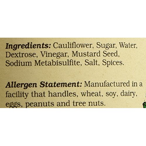 Jake &Amp; Amos Pickled Sweet Cauliflower, 16 Oz. Jar Pack Of 2