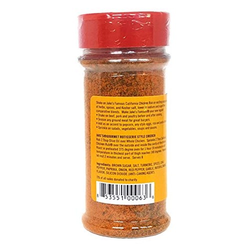 Jakes Righteous Rubs Famous California Chicken Seasoning Rub Al