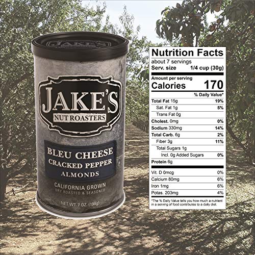 Jakes Nut Roasters Bleu Cheese Cracked Pepper Almonds 2 Pack