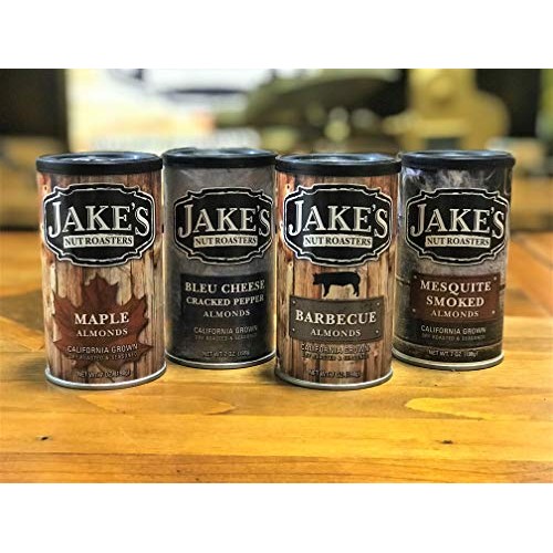 Jakes Nut Roasters - Sweet & Salty Mixed Pack of Almonds 4 Pac...