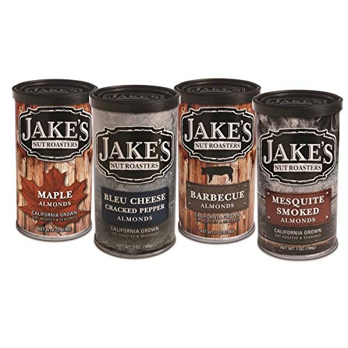 Jakes Nut Roasters - Sweet & Salty Mixed Pack of Almonds 4 Pac...
