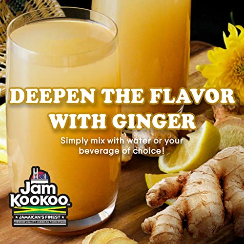 Jam KooKoo Jamaican GInger Flavor Juice for Mix, 16 floz