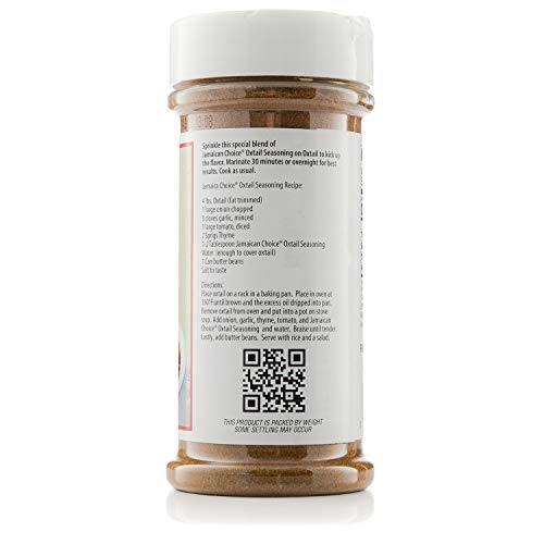 Jamaican Choice Oxtail Seasoning, 6 Oz Jar