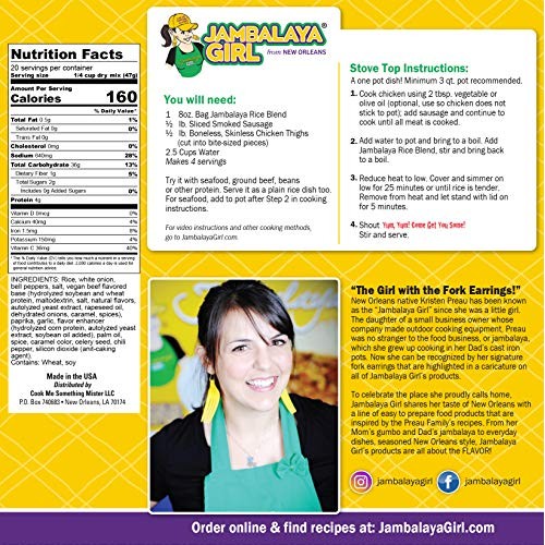 Jambalaya Girl Jambalaya Seasoned Rice Blend, 8 Oz 4 Pack