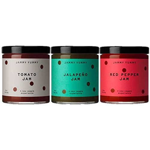 Jammy Yummy Vegetable Jams - Cheese Lovers Pack - Tomato Jam 7.7