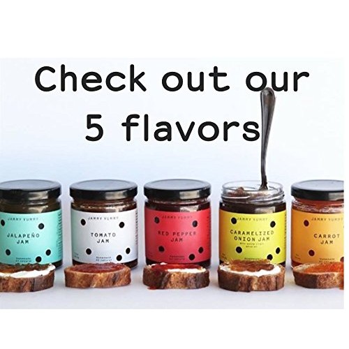 Sweet Red Pepper Jam 7.5Oz - All Natural Jam - Jammy Yummy- No P