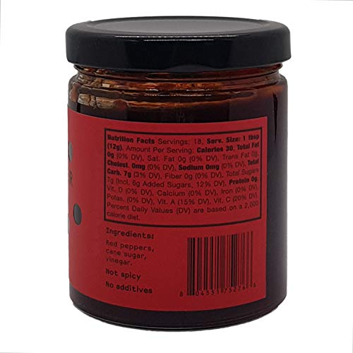 Sweet Red Pepper Jam 7.5Oz - All Natural Jam - Jammy Yummy- No P