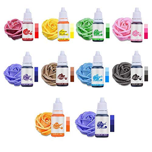 Food Coloring-10 Color X10Ml High Concentration Liquid Kit Food