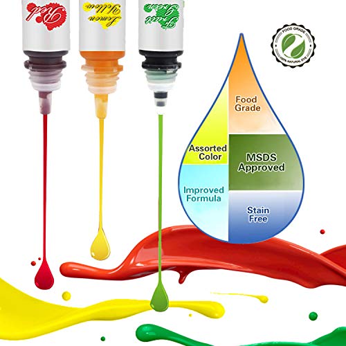 Food Coloring-10 Color X10Ml High Concentration Liquid Kit Food