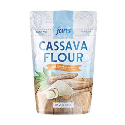 Jans All Natural Cassava Flour 32 Oz 2Lbs | Gluten-Free | Non-