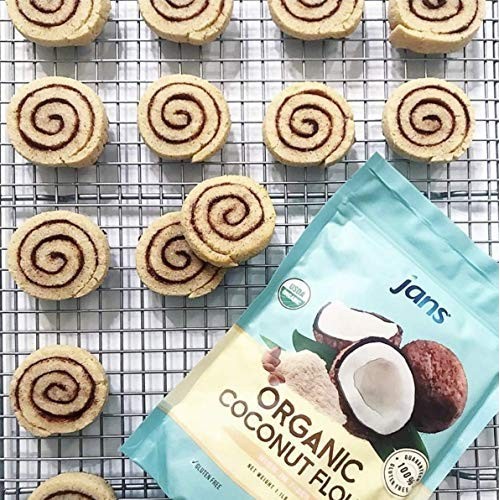 Jans Organic Coconut Flour 1.1Lb | Gluten-Free | Certified Organ