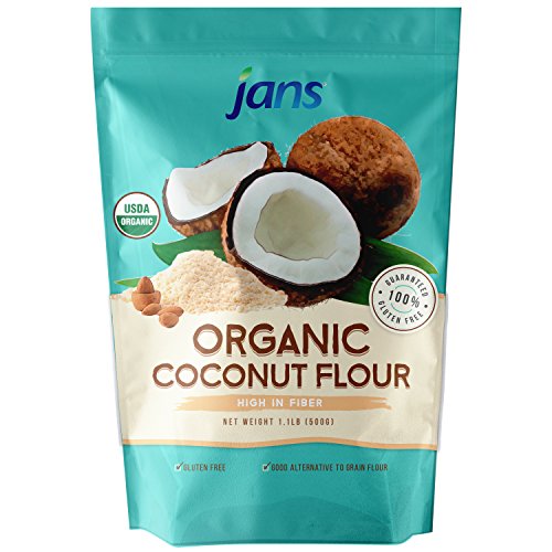 Jans Organic Coconut Flour 1.1Lb | Gluten-Free | Certified Organ