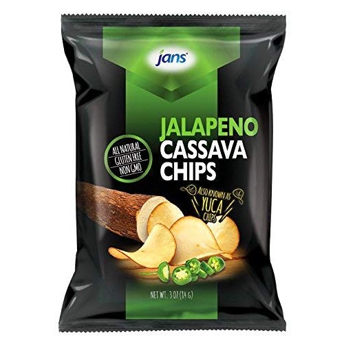 Jans Root Chips Jalapeno Cassava Chips, 3 Oz