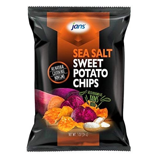 Jans Root Chips Sea Salt Sweet Potato Chips, 3 Oz