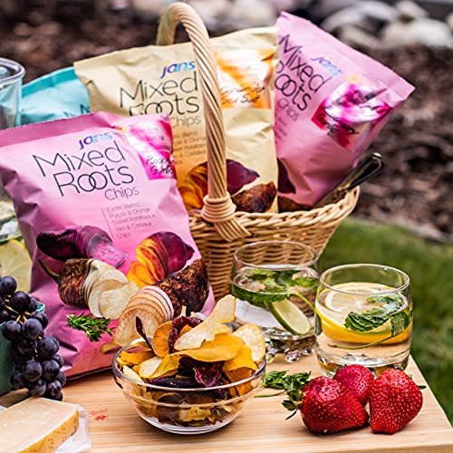 Mixed Roots Chips - All Natural Vegetable Chips Salt & Vinegar,...