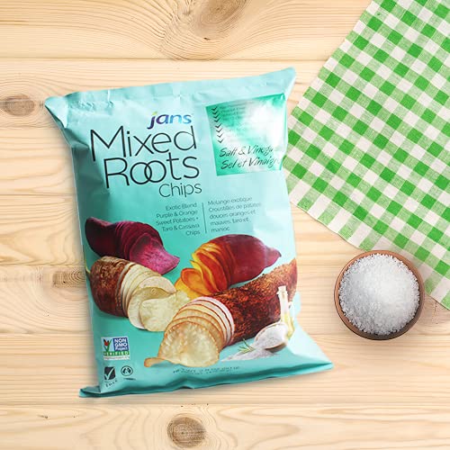 Mixed Roots Chips - All Natural Vegetable Chips Salt & Vinegar,...