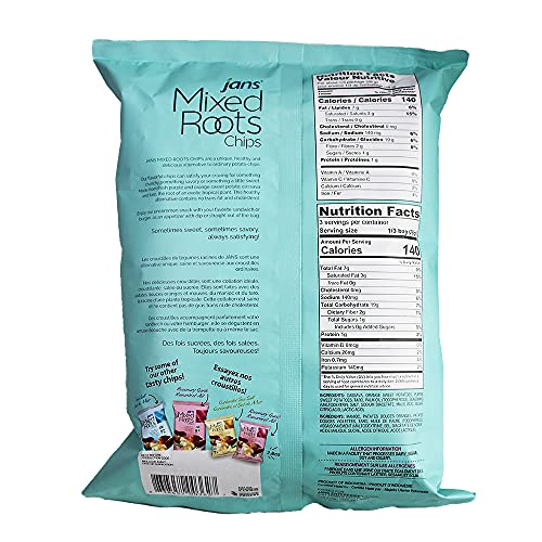Mixed Roots Chips - All Natural Vegetable Chips Salt & Vinegar,...