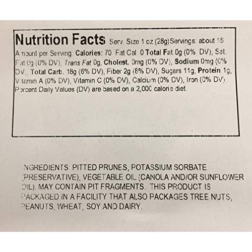 Jansal Valley Dried Pitted Plums, 1 Pound