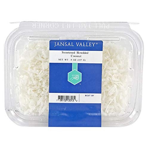 Jansal Valley Sweetened Shredded Coconut, 8 Ounce