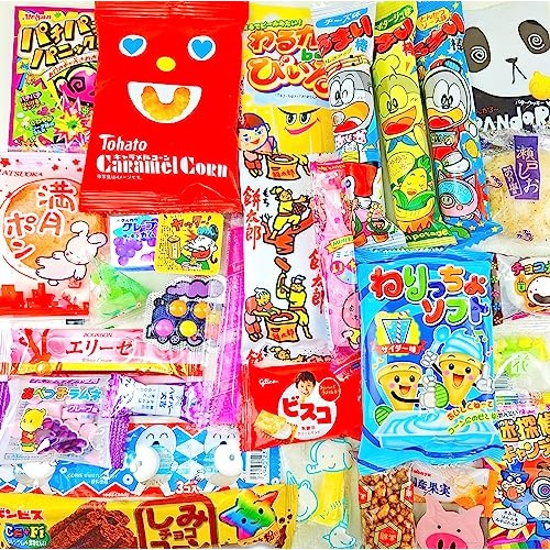 Japanese Snacks & Candy 30 Piece Dagashi Set Box