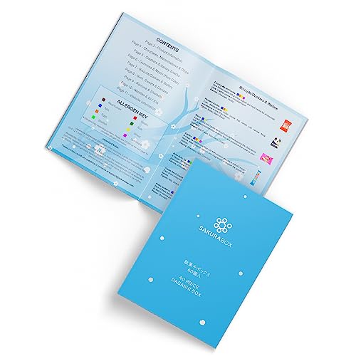 Sakura Box Japanese Candy & Snacks 40 Piece Dagashi Set Box