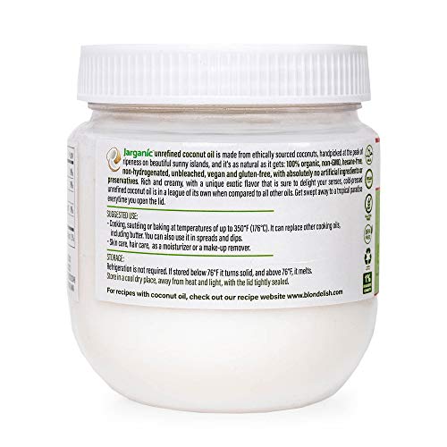 Organic Virgin Coconut Oil 16.9 Fl Oz – Cold Pressed Unrefined C