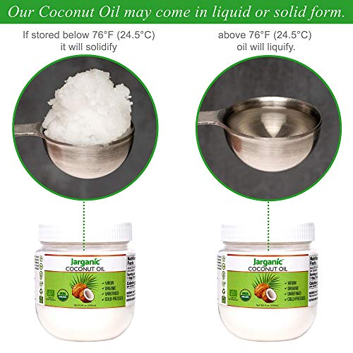 Organic Virgin Coconut Oil 16.9 Fl Oz – Cold Pressed Unrefined C