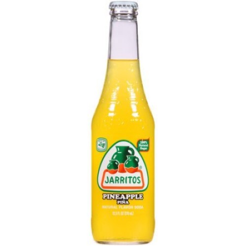 Jarritos Pineapple Natural Flavor Soda, 12.5 Fl Oz, Pack Of 24