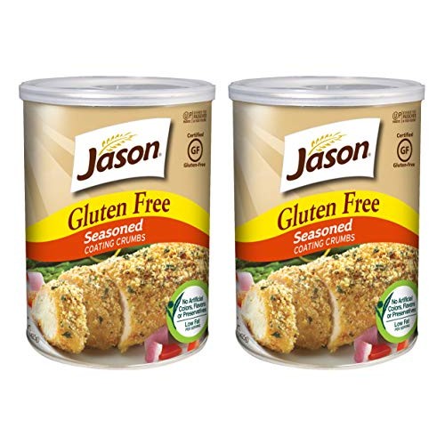 Jason Gluten Free Seasoned Coating 15Oz 2 Pack, Resealable Con