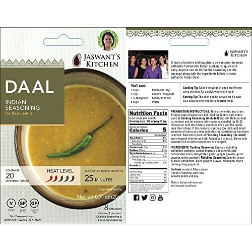 Jaswants Kitchen Indian Spice Blends With Recipes - 6 Pack Chi