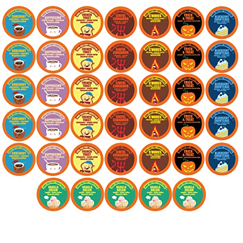 Java Factory Flavored Coffee Pods, Assorted Sampler, Variety Pac