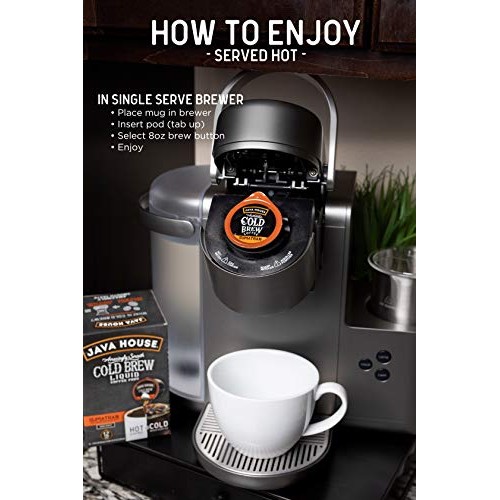Java House Cold Brew Coffee Concentrate Single Serve Liquid Pods
