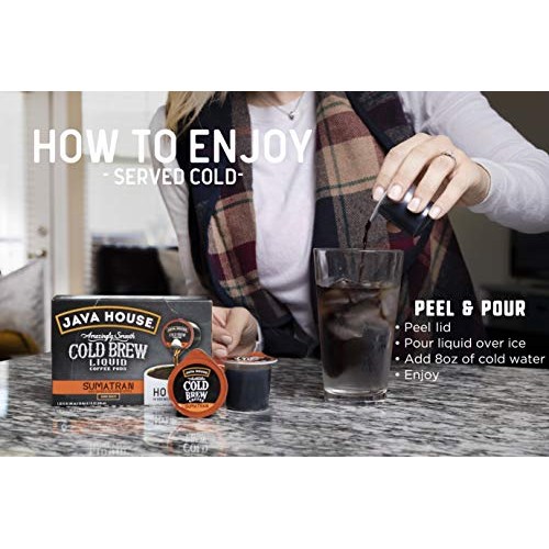 Java House Cold Brew Coffee Concentrate Single Serve Liquid Pods
