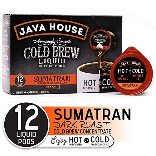 Java House Cold Brew Coffee Concentrate Single Serve Liquid Pods