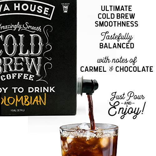 Java House Cold Brew Coffee On Tap, Colombian Black 1 Gallon /